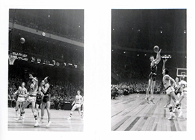 Manhattan College basketball game during 1957-58 season